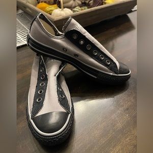 Converse Custom Slip on shoes women’s 7 - men’s 5 never worn